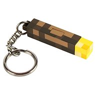 Minecraft - 3D Torch - Illuminated Keyring - Keychain