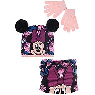 Disney Minnie - hat, neck warmer and gloves set, pink, 52 - Winter Hat