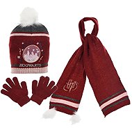 Harry Potter scarf, hat and gloves set, burgundy, 52 - Winter Hat