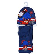 Magic ladybug - scarf, hat and gloves set, dark blue, 54 - Winter Hat