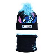 Lilo and Stitch - hat and neck warmer set, dark blue, 52 - Winter Hat