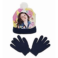 Soy Luna - hat and gloves set, dark blue, 52 - Winter Hat