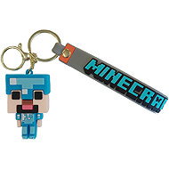 Bagito Minecraft Diamond Steve with loop and carabiner - Kids keychain - Keychain