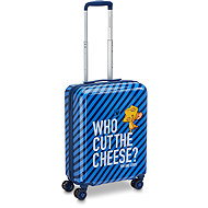 Tom & Jerry - Children's suitcase with pencil case 55 × 40 × 20 cm, S, blue - Suitcase