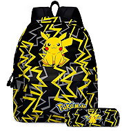 Pokémon Pikachu - children's backpack with pencil case - School Set