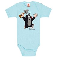 Krteček: Juhu - Dětské body světle modré (86 - 92 cm) - Bodysuit for Babies