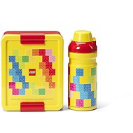 LEGO Storage Brick snack set (bottle and box) - red/yellow - Lunch Box