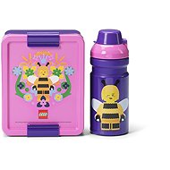 LEGO Storage Bee snack set (bottle and box) - purple - Lunch Box