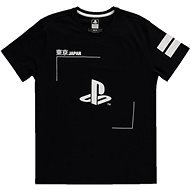 PlayStation - Black and White Logo - tričko S - Tričko