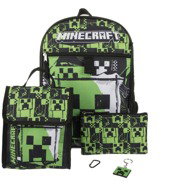 Minecraft - Creeper - Backpack, snack bag, pencil case, carabiner, pendant - Backpack