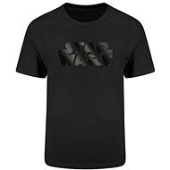 Star Wars - Black Foil Logo - tričko L - Tričko