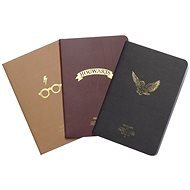 Harry Potter - Hogwarts - Set mit 3 Notizbüchern - Geschenkset