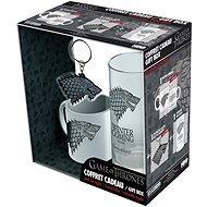 Game of Thrones - Stark - mini mug, glass, pendant - Gift Set
