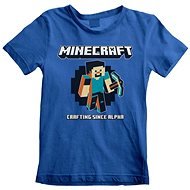 Minecraft - Crafting Since Alpha - dětské tričko 12-13 let - Tričko