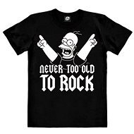 The Simpsons - Never Too Old To Rock - tričko L - Tričko