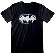 Batman - Distressed Mono Logo - tričko S - T-Shirt