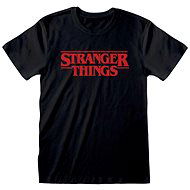 Stranger Things - Logo Black - T-Shirt L - T-Shirt