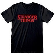 Stranger Things - Logo Black - tričko M - Tričko