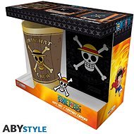 One Piece - glass, notebook and badge - Gift Set