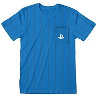 PlayStation - Striped Pocket Logo - tričko L - Póló
