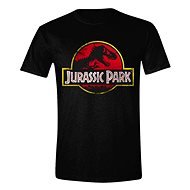 Jurassic Park - Distressed Logo - tričko L - Tričko