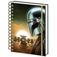 Mandalorian and Grogu - Sunset - notebook in ring binder - Journal