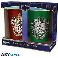 Harry Potter - Gryffindor and Slytherin - glass 2pcs - Glass
