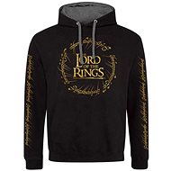 The Lord Of The Rings: Gold Foil Logo - black men's sweatshirt (S) - Sweatshirt