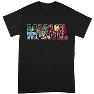 Marvel Comics - Logo Character Infill - XXL T-Shirt - T-Shirt