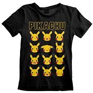 Pokémon - Pikachu Faces - gyerek póló - 9-11 éves korig - Póló