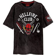 Stranger Things - Hellfire Crest - tričko M - T-Shirt