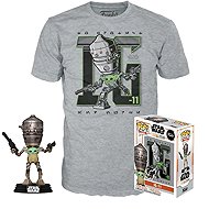 Star Wars: The Mandalorian - Child in Satchel - funko t-shirt and figure set XL - T-Shirt