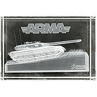 Arma T-100X Tank 3D Glass Model - Figure
