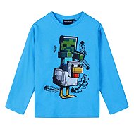 Minecraft: 168-48063 - T-shirt blue 140 cm - T-Shirt