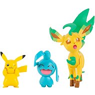 Pokémon Battle Feature Figure - Pikachu, Wynaut and Leafeon - Figure