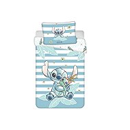 Jerry Fabrics Lilo and Stitch Tropical Hugs Baby Cot Bedding 100 × 135, 40 × 60cm - Bed Linen