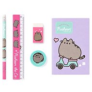 Pusheen, purple - five-piece school set - Writing Set