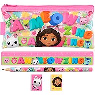 Gabby's Dollhouse - five-piece stationery set - Pencil Case