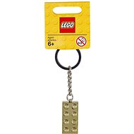LEGO® Brick 2 × 4, gold - Keychain