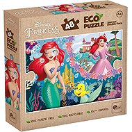 Lisciani ECO Ariel, The Little Mermaid 48 Pieces (with Colouring Page) - Jigsaw Puzzle - Jigsaw Puzzle