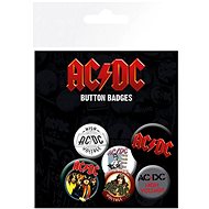 AC/DC - Button Badges - Badges 6 pcs - Gift Set