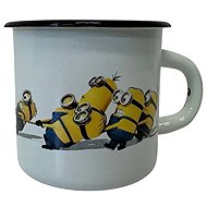 Olymp Enamel Mug 8cm White, Minions 0.37L, Rope - Tug of War - Mug