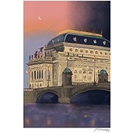 Be Nice EKO poster Prague secrets National Theatre A4 - Poster