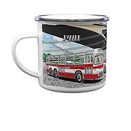 A Great Buy – ŠN Enamel Mug Trolleybus T401 330ml - Travel Mug