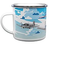 It'd be a Pity Not to Buy ŠN Sokol Aeroplane Enamel Mug 330ml - Travel Mug