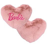 Barbie Main Pink Logo Heart Shaped Pillow - Pillow