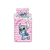Jerry Fabrics Povlečení Lilo a Stitch Pink Stars 140 × 200, 70 × 90 cm - Bed Linen