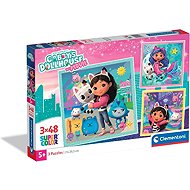 Gabby's Dollhouse – 3×48 Piece Puzzle - Jigsaw Puzzle