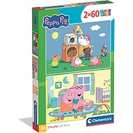 Peppa Pig: At the Playground and in the Room - Puzzle 2 × 60 Pieces - Jigsaw Puzzle