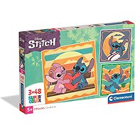 Stitch: The Friendly Alien - Puzzle 3 × 48 Pieces - Jigsaw Puzzle